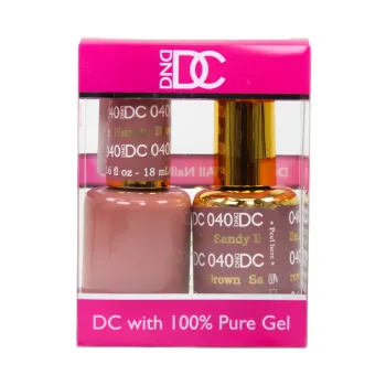 Daisy Nail Product DND DC - Nail Gel & Lacquer Polish, 100% Soak-off Gel, 100% Pure Gel, Matching Color (1 Box - 2 botles x 0.6 oz, 18ml)