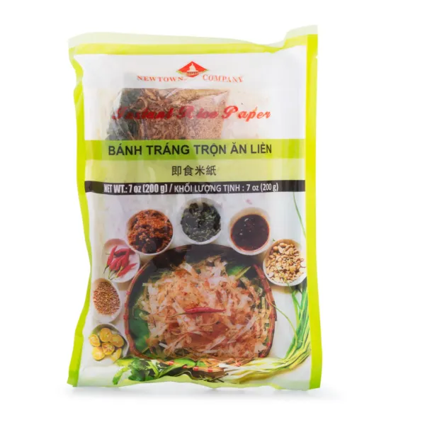 Instant Rice Paper with Onion, Salt Sugar, Shrimp (Bánh Tráng Trộn) 7oz | Dakoli