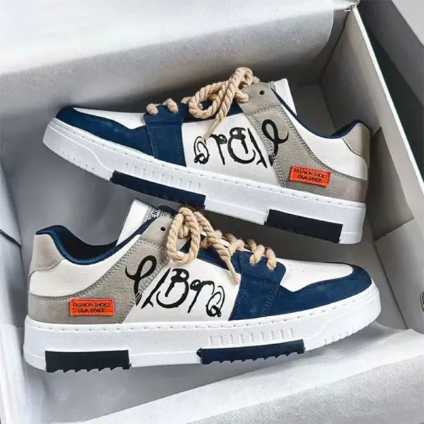 SX 2025 Autumn New Korean Style Trendy Fashionable Men's Shoes Teenagers Students Breathable Casual Sneakers For Men Sport Shoes