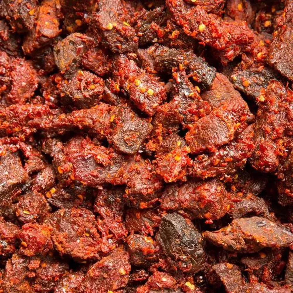 Spicy Beef Cubes - Khô Bò Ngũ Vị Hương Cay - (0.5 lb 226g)