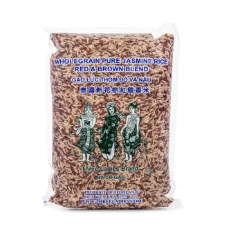 Three Ladies Brand Jasmine Rice Red & Brown Blend 5 lb | Dakoli