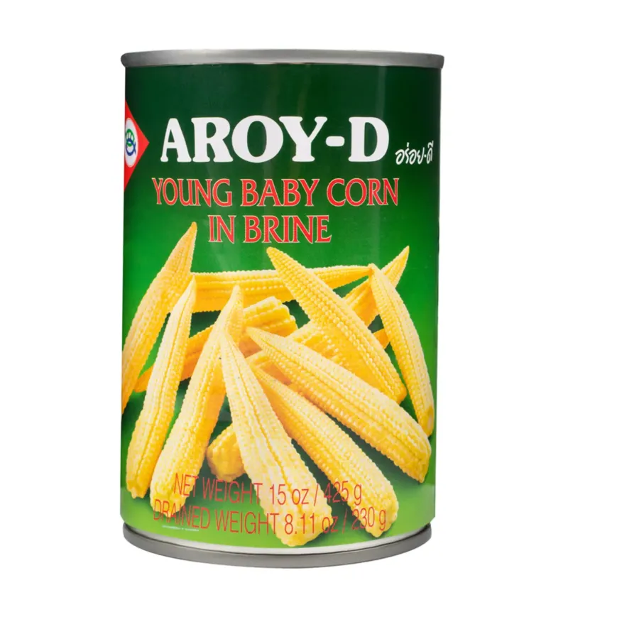 Aroy-D Young Baby Corn in Brine 15 oz